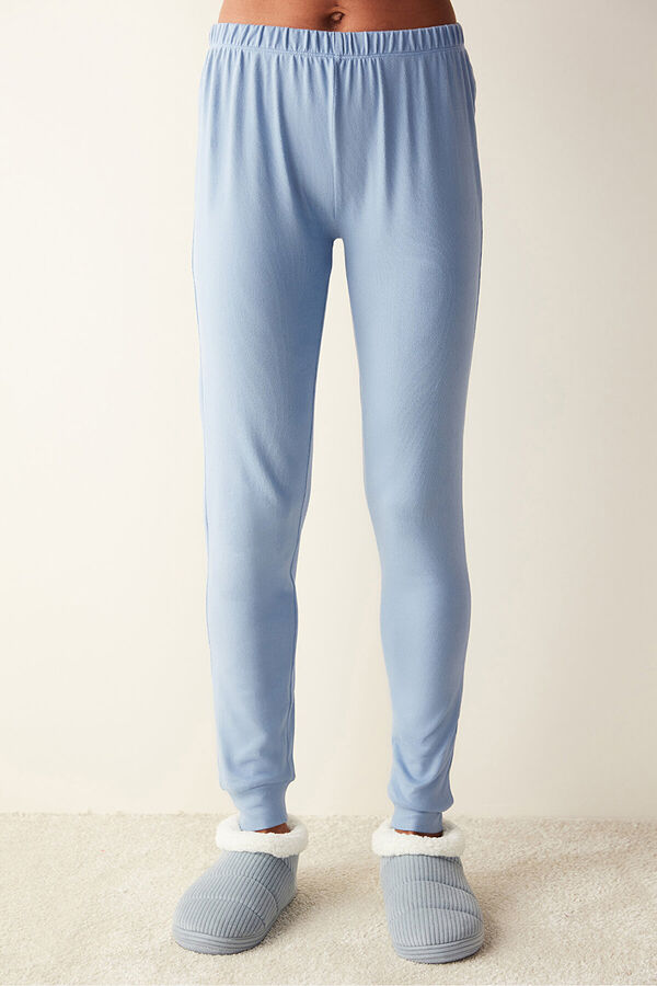Womensecret Long thermal trousers bleu