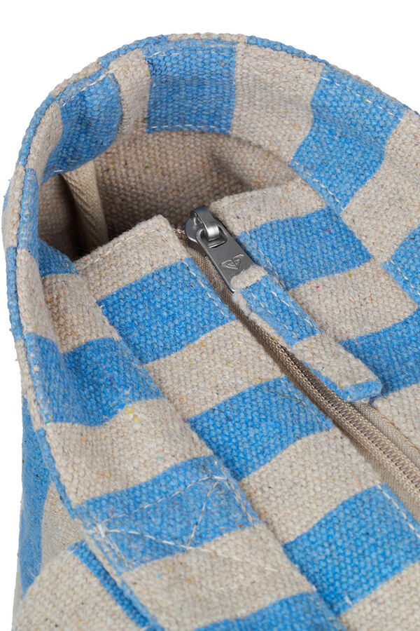 Roxy Bolsa playa rayas con asas turquesa