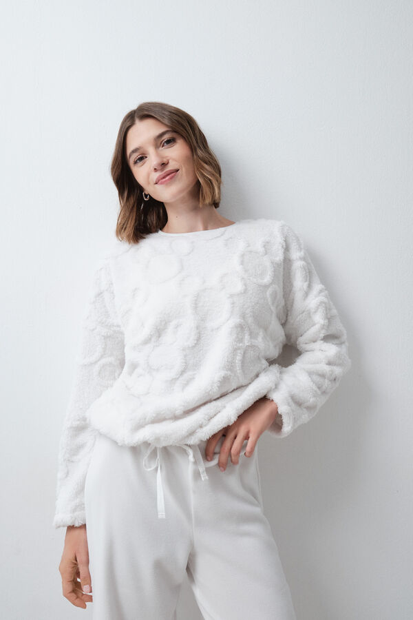 Women'secret Pyjama polaire calandr&eacute; Mickey beige