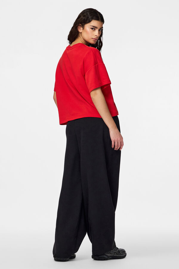 Pieces T-shirt basique rouge