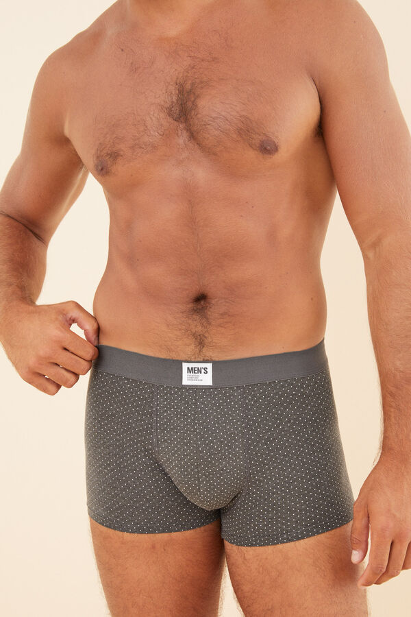 Womensecret 2-pack printed cotton boxers grey
