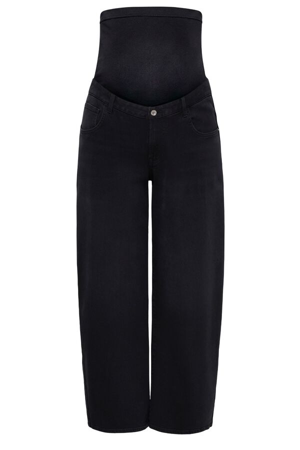 Only Maternity Jeans barrel maternity preto