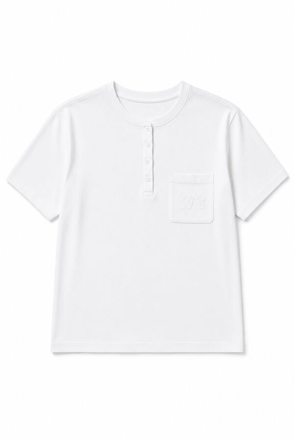 Women'secret T-shirt de algod&atilde;o branca bege