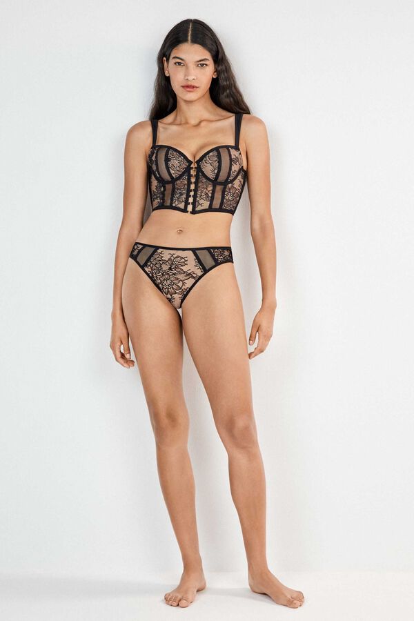 Gisela Cuequinha cl&aacute;ssica de renda preto