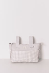 Women'secret Medium " maternity " vanity case bag in grey gingham 