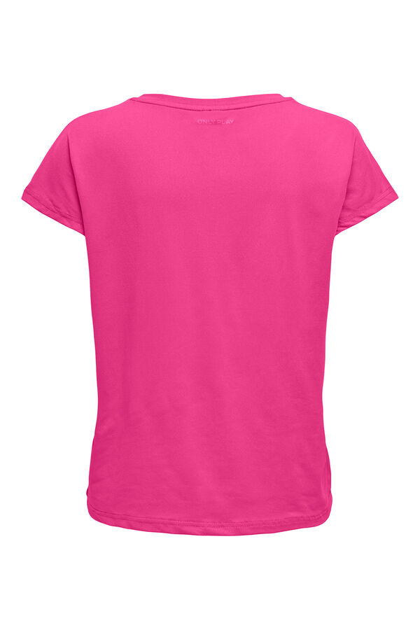 Only Play Camiseta manga corta soft fucsia