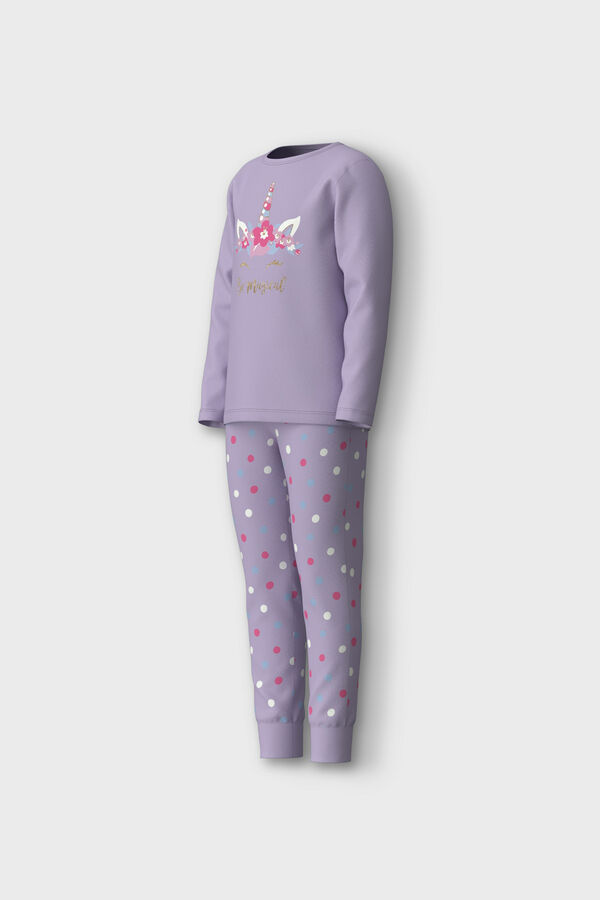 Womensecret Girl's unicorn pajamas pink