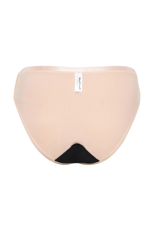 Modibodi Black recycled nylon period bikini bottoms - light to moderate absorbency  black
