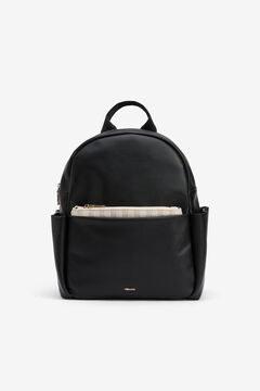 Womensecret Backpack with contrast detachable bag noir