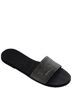 Womensecret Hav. sandals You Malta Metallic black