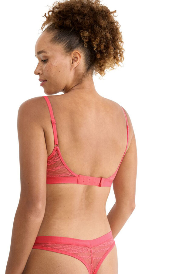 Sloggi Lace non-wired padded bra pink