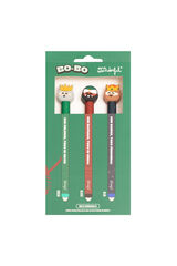 Mr. Wonderful 2 canetas apag&aacute;veis ​​de Natal estampado