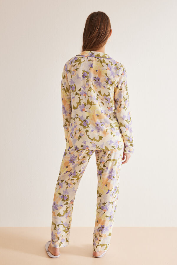 Womensecret Pijama camisero flores estampado