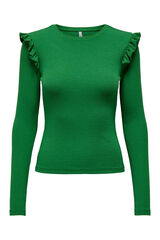 Womensecret Maternity top with long ruffled sleeves vert