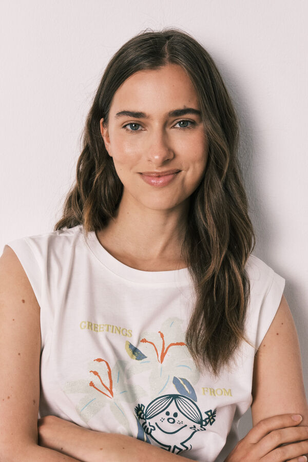 Women'secret Kratka pidžama bez rukava Little Miss&trade; Bež