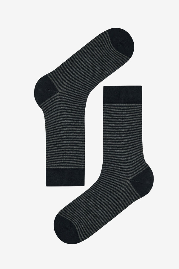 Penti Pacote de 5 meias masculinas azul