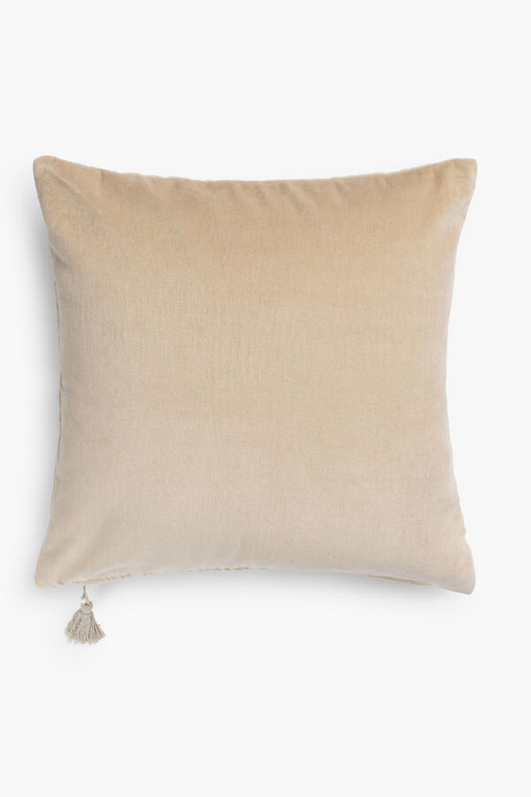 Calma House Velur ecru 60 x 60 cushion cover printed