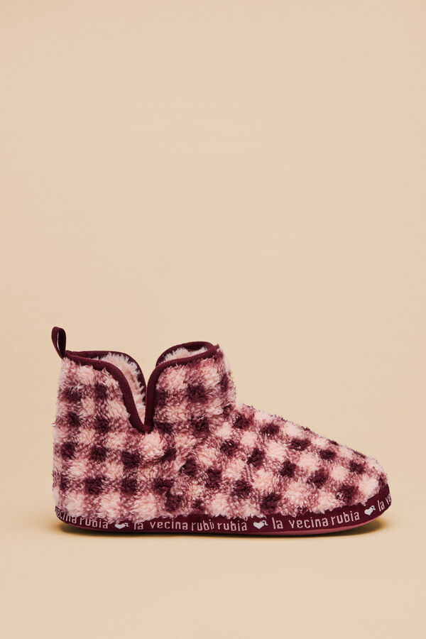 Womensecret La Vecina Rubia slipper boots pink