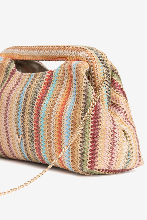 Vilanova Prugasta pismo torba s efektom slame S uzorkom