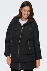 Only Maternity Long coat maternity puffer black