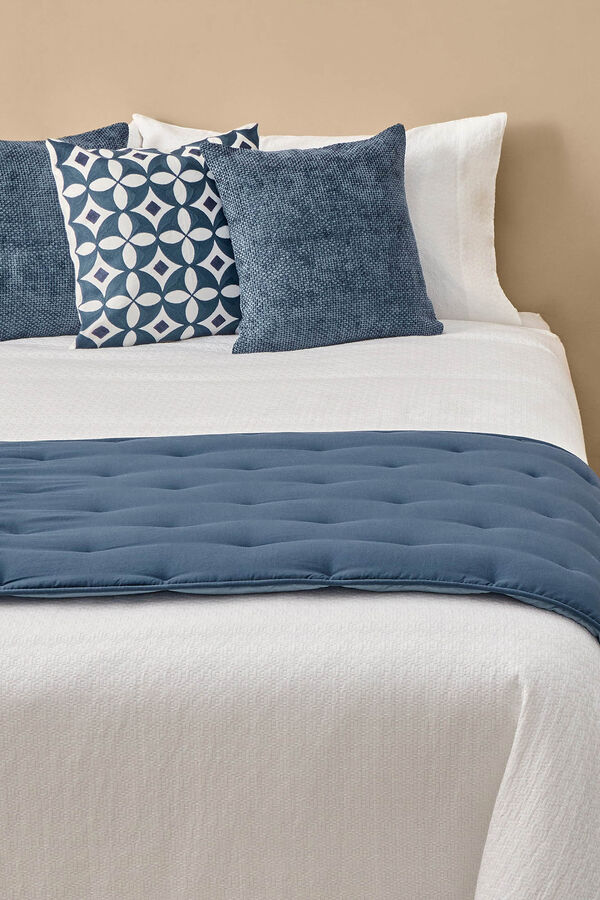 Textura Topper acolchado puntos rosa