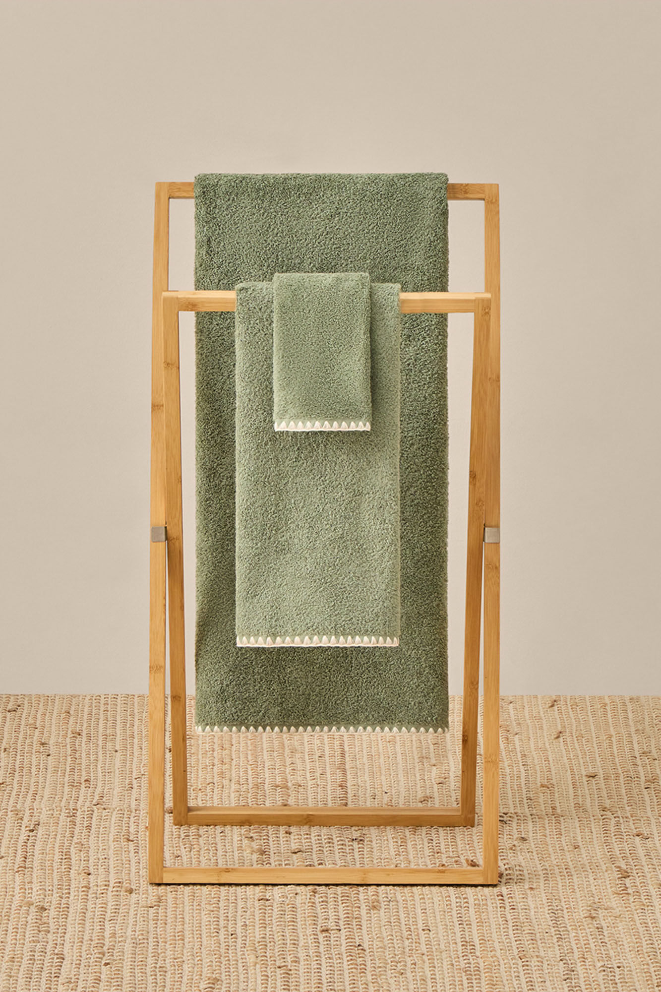 Textura Toalla ba&ntilde;o pespunte decorativo