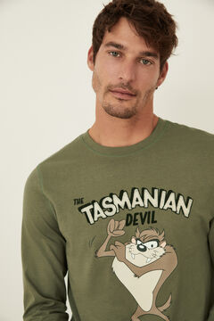 Womensecret Tasmanian Devil cotton pyjamas grey