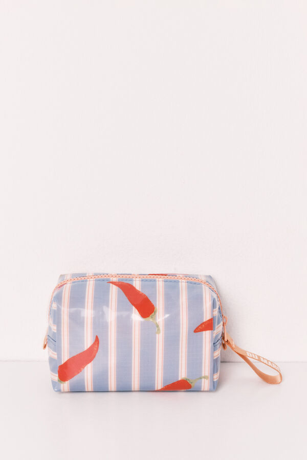 Women'secret Trousse de toilette petite imperm&eacute;able &agrave; rayures bleu