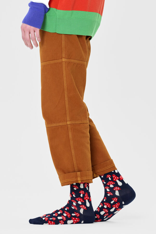Happy Socks Calcetines unisex Mushroom azul