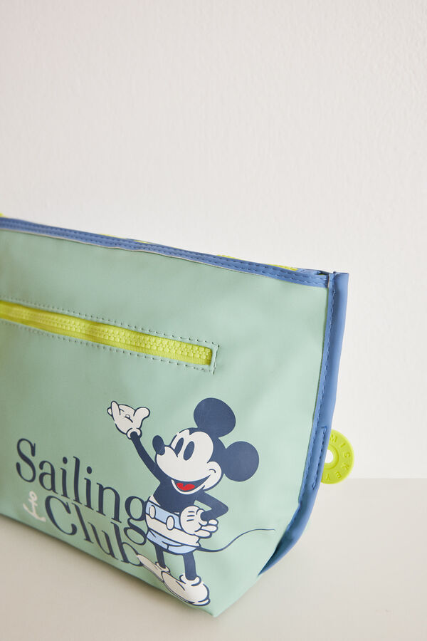 Womensecret Toaletna torbica Mickey Mouse srednje veličine Zelena