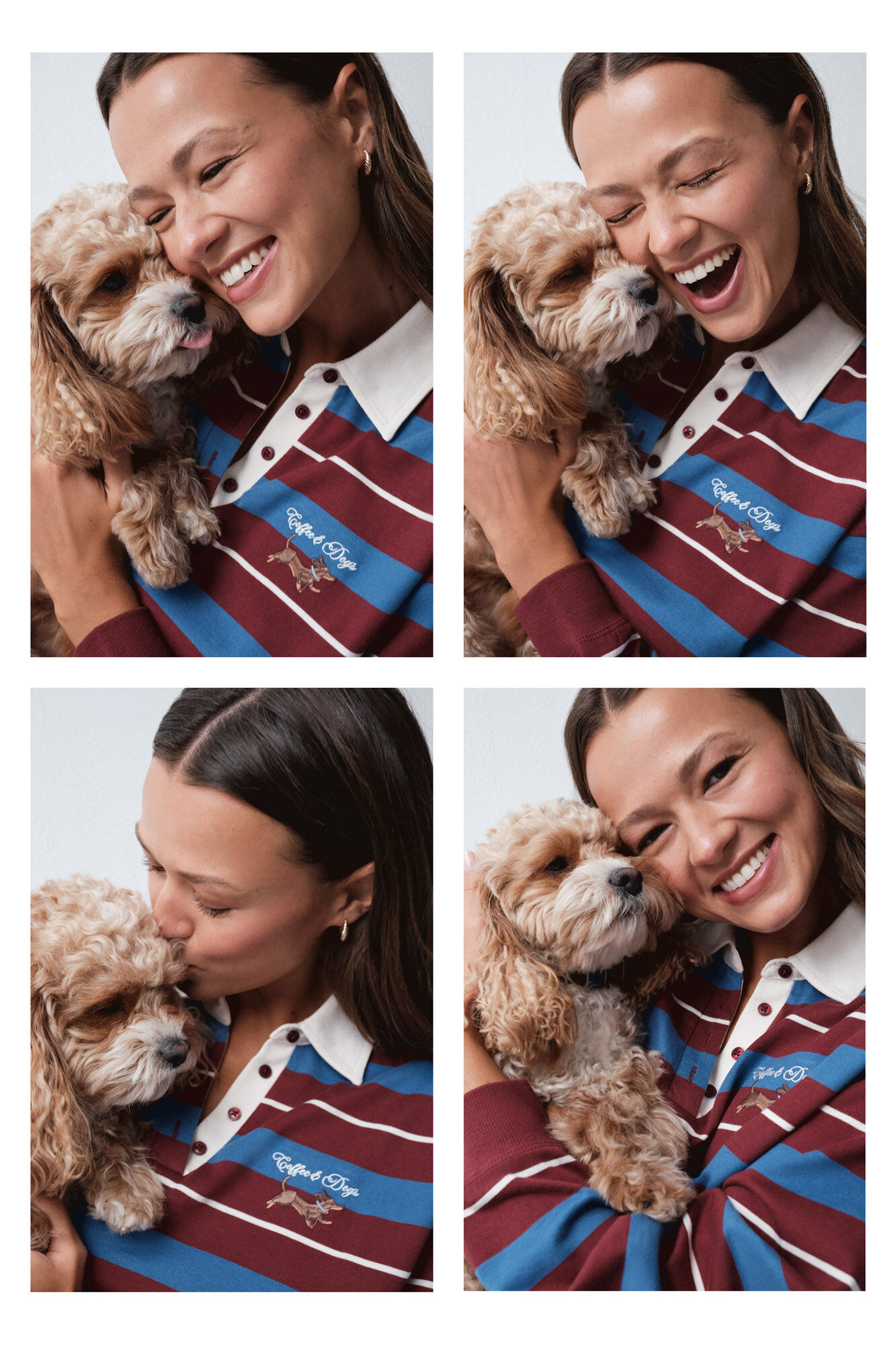 Women'secret Blue striped polo shirt