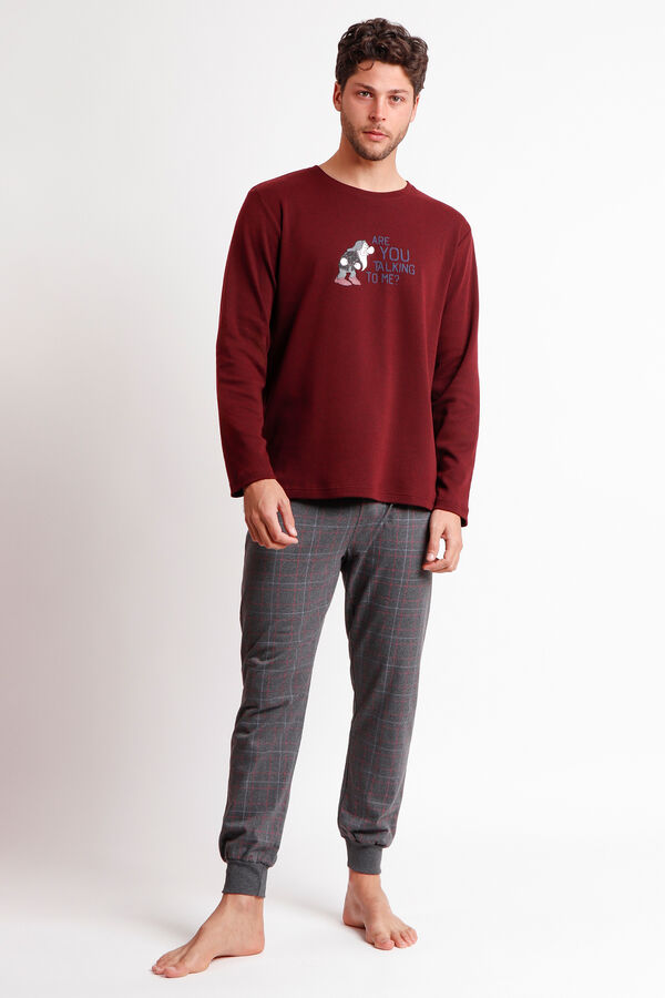 Admas Grumpy Are You Talking To Me Men's Pajamas printed