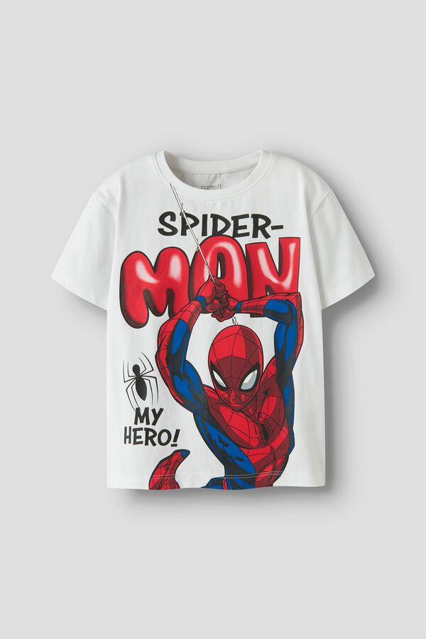 Name it Spiderman short sleeve T-shirt white