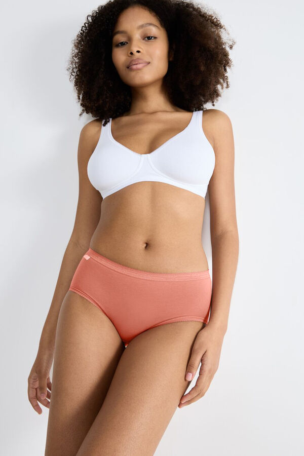 Sloggi Pack of 3 seamless high-rise panties Crvena