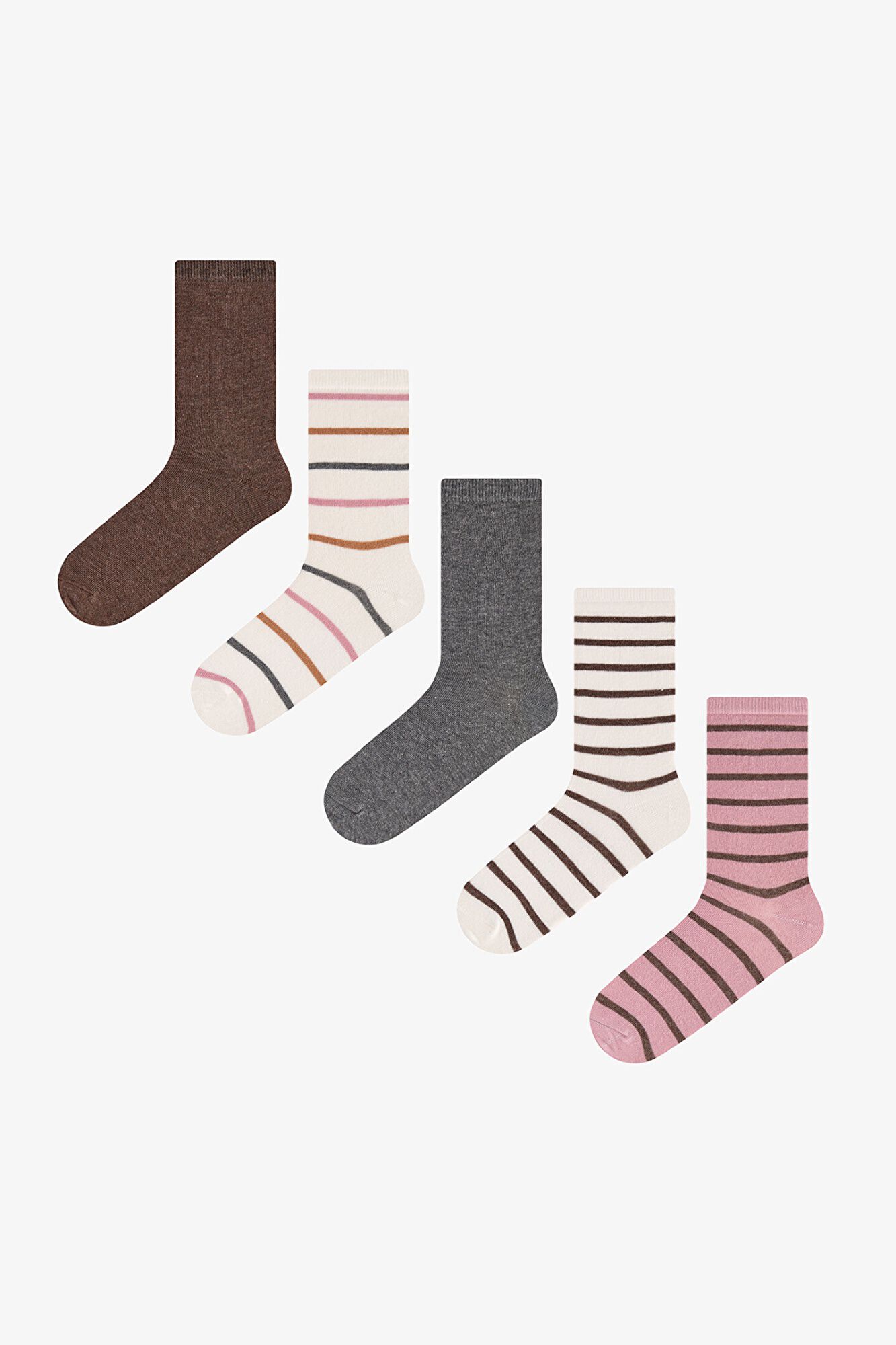 Penti Pack de 5 pares de calcetines tobilleros a rayas