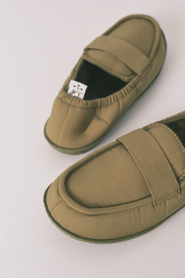 Women'secret Green loafer slippers beige