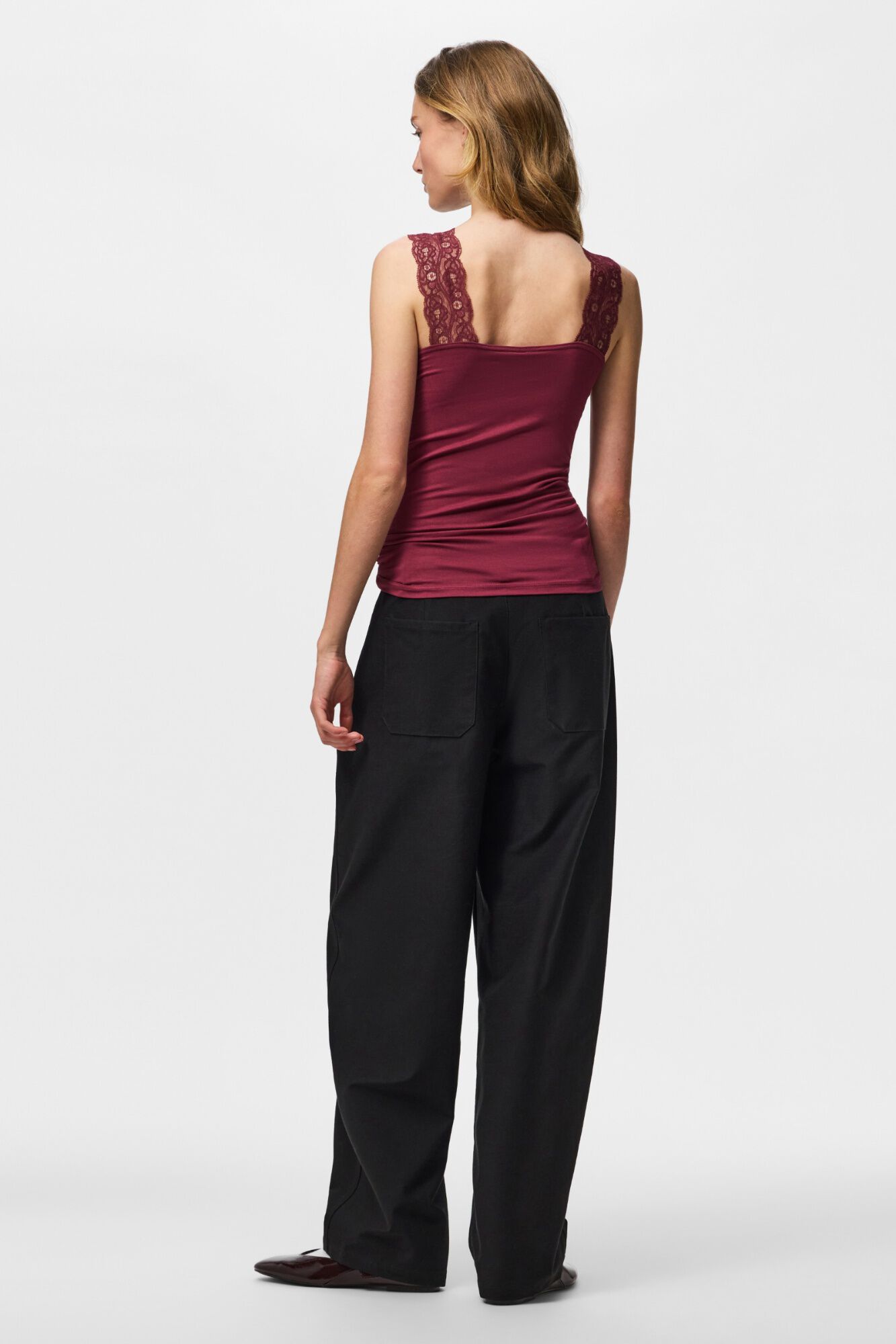 Pieces Top mit aus Spitze