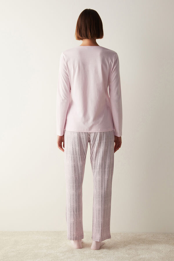 Womensecret Safinaz Pink Pants Pajama Set rose