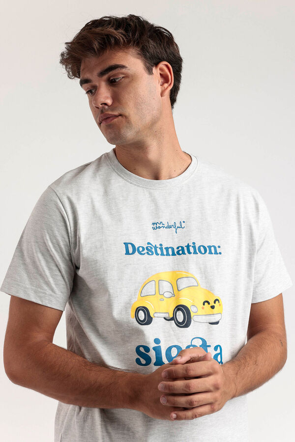 Mr. Wonderful Pijama de cochilo curto Mr Wonderful cinzento