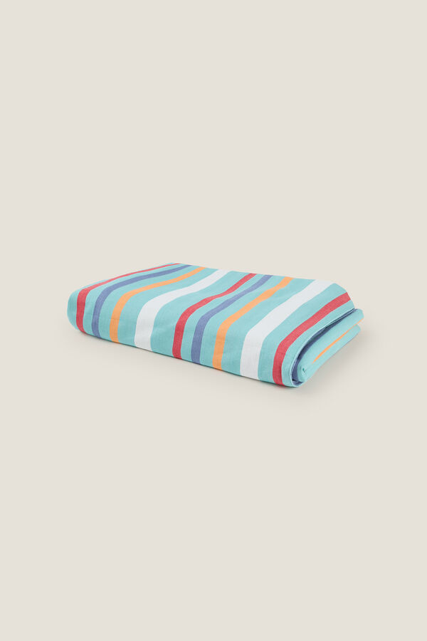 Womensecret Striped and terrycloth beach towel kék