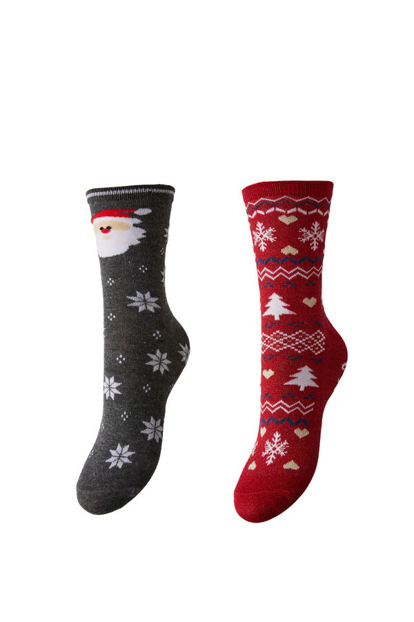 Womensecret Christmas socks burgundia