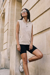 Only Play Sport fleece gilet grey