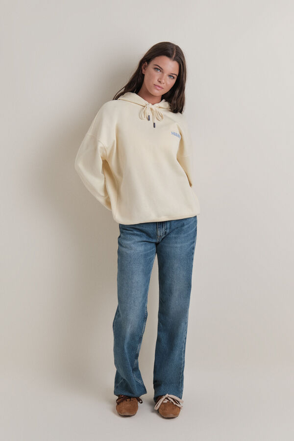 HI&BYE Žuta plišana duks sa kapuljača Žuta