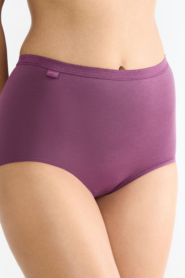 Sloggi Pacote com 3 cuecas maxi rosa