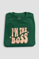 Womensecret Sweatshirt - I'm the boss verde
