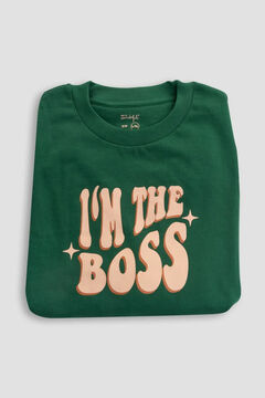 Womensecret Hoodie S-M size - I‘m the boss verde