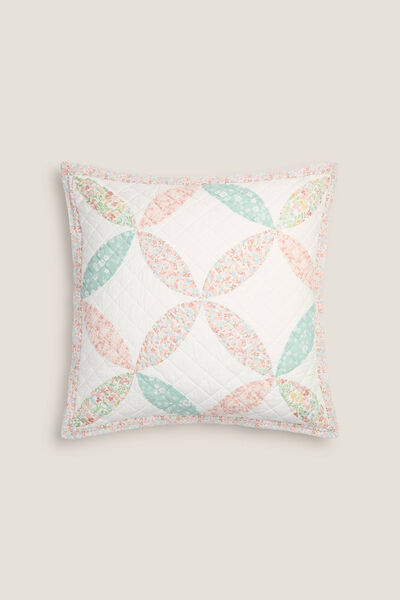 Womensecret Reversible patchwork cushion cover pink