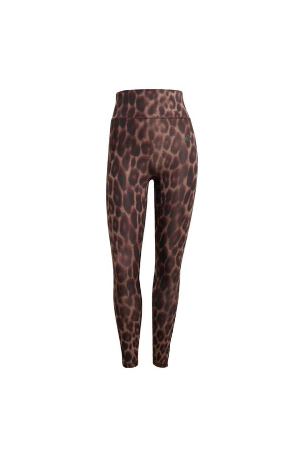 Adidas Mallas 7/8 deportivas animal print Optime marr&oacute;n