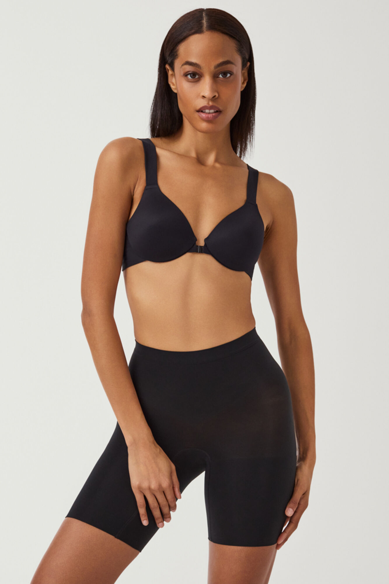 Spanx SPANX nude medium compression mid-length shorts