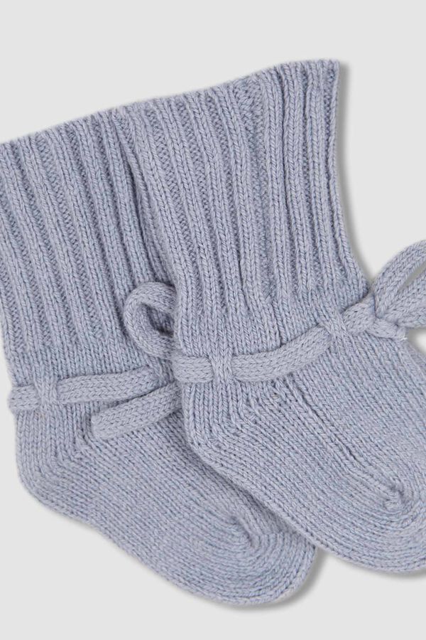 Gocco Blue high bootees turkusowy